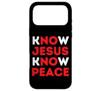 Connaître Jésus Connaître la Paix Foi chrétienne Noël Religieux Coque pour iPhone 17 Pro Max