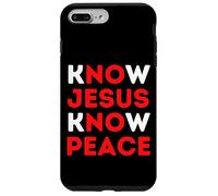 Connaître Jésus Connaître la Paix Foi chrétienne Noël Religieux Coque pour iPhone 7 Plus/8 Plus