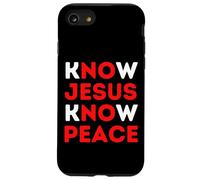 Connaître Jésus Connaître la Paix Foi chrétienne Noël Religieux Coque pour iPhone SE (2020) / 7/8