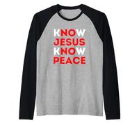 Connaître Jésus Connaître la Paix Foi chrétienne Noël Religieux Manche Raglan