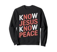 Connaître Jésus Connaître la Paix Religion Dieu Église Christianisme Sweatshirt