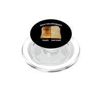 Connaître la différence : Toast Raw Toast Funny PopSockets PopGrip pour MagSafe