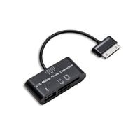 CONNECLTAND Connectland C-Smart-M2 Lecteur Multi Cartes + Hub USB pour Samsung Galaxy Tab Noir