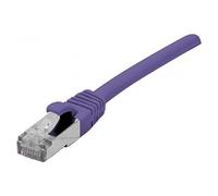 Cordon RJ45 catégorie 6A F/UTP LSOH snagless violet - 0,15 m