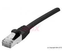 Cordon RJ45 catégorie 6A F/UTP LSOH snagless noir - 0,3 m