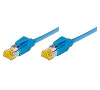Connect 0.30m Full Copper RJ45 S/FTP Cat 6a LSOH Snagless Patch Cable - Bleu