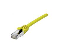 CONNECT 1,50 m Cuivre RJ45 Cat. 6 a S/FTP LSZH avec Protection Anti Coupure pour Cordon Patch - Jaune