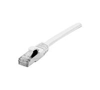 CONNECT 1 m Cuivre RJ45 F/UTP LSZH Cat. 6 avec Protection Anti Coupure pour Cordon Patch - Blanc