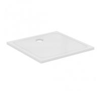 CONNECT 2 Receveur à poser ou à encastrer ultraplat 90x90 cm, en céramique, Blanc brillant (R036201)