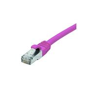 Cordon RJ45 catégorie 6 F/UTP LSOH snagless rose - 20 m