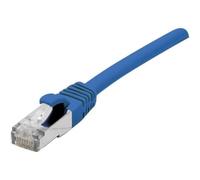CONNECT 7.50 m Full Cuivre RJ45 Cat. 6 A S/FTP LSZH Snagless Patch Cord - Bleu