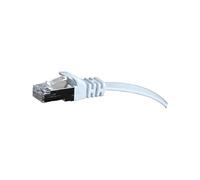 Cordon RJ45 plat catégorie 6 U/FTP snagless blanc - 7,5 m