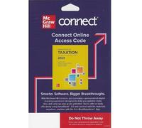 Connect Access Code Card for Principles of Taxation for Business and Investment Planning 2024, 27th edition