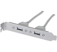Equerre slot USB 2.0 2 ports - Carte mère DIP 10 pts