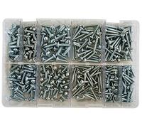 Connect atelier consommables 35000 Assortiment de vis auto-taraudeuses Pozi Pan taille: 4-10, 700