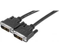 Generique Cordon DVI-D Single Link 18+1 mâle/mâle Noir 1,8 m