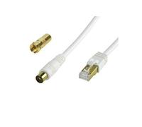 Connect - Câble d'antenne - RJ-45 mâle pour IEC connector (9.52mm) mâle - 2 m - démarré, sans crochet