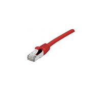 CONNECT Câble réseau Anti-accrochage en cuivre RJ45 Cat.6A F/UTP LSZH 0,15 m - Rouge