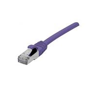 CONNECT cuivre 0,30 m RJ45 Cat. 6 a F/UTP LSZH avec Protection Anti Coupure pour Cordon Patch - Violet