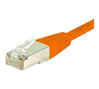 Cordon RJ45 catégorie 6 S/FTP orange - 0,3 m