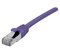 CONNECT cuivre 1 m RJ45 Cat. 6 a S/FTP LSZH avec Protection Anti Coupure pour Cordon Patch - Violet