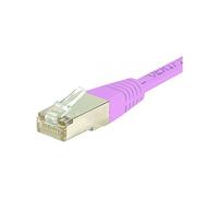 Cordon RJ45 catégorie 6 S/FTP rose - 5 m