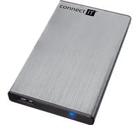 CONNECT IT boîtier externe LITE pour HDD 2,5" SATA, USB 3.0 argenté