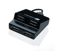 Connect It ci-108 Hub & - Concentrateur (480 mbit/s, USB 2.0, Mac OS 8.6, Mac OS 9.0, Mac OS 9.1, Mac OS 9.2) Noir