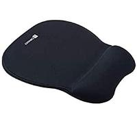 Connect-It CI - 501-Tapis de Souris-Tapis de Souris (Monotone, Tissu, Mousse à mémoire de Forme, Caoutchouc Noir)