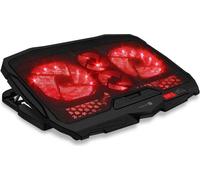 CONNECT IT FrostWind coussin réfrigérant sous l'ordinateur portable avec rétroéclairage rouge, NOIR