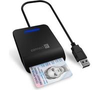 CONNECT IT Lecteur de cartes électroniques et de cartes à puce USB, NOIR