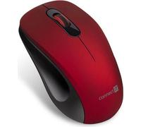 CONNECT IT "MUTE" souris optique sans fil silencieuse, USB, (+ 1x pile AA e), rouge