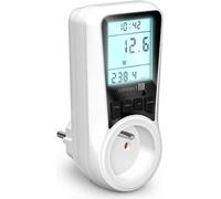 CONNECT IT PowerMeter Pro compteur de consommation électrique, écran LED rétro-éclairé, fusible enfant