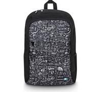 CONNECT IT Sac à dos Doodle, 15,6" , 5 poches, housse de pluie, NOIR