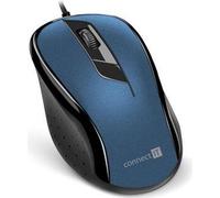 CONNECT IT Souris optique, USB, bleue (CMO-1200-BL)