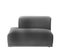 Muuto Connect open ended left gris foncé 117x92cm