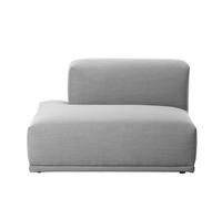 Muuto Connect open ended left gris foncé 117x92cm