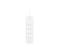 Connect - Protection contre les surtensions - avec 2 ports USB-C - connecteurs de sortie : 8 - 2 m cordon