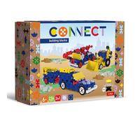 Connect Trefl Bricks de Construction Ensemble 3en1, Véhicules de Construction/VUS avec remorque - 236 Pièces : 231 Bricks + Figurine 5 Bricks, pour Adultes et Enfants à partir de 6 Ans
