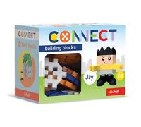 Connect Trefl Bricks de Construction Ensemble Pocket Boy, Jay - 35 Pièces : 30 Bricks de Construction + Figurine 5 Bricks de Construction, Jouet Créatif pour Adultes et Enfants à partir de 4 Ans