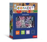 Connect Trefl Bricks de Construction EnsembleBasic Girl - 70 Bricks de Construction de différentes Formes Jouet Créatif pour Adultes et Enfants à partir de 4 Ans