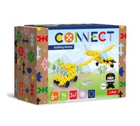 Connect Trefl Bricks de Construction Ensemble 2en1, Avionnette / Jeep - 94 Pièces : 89 Bricks de Construction + Figurine 5 Bricks de Construction, pour Adultes et Enfants à partir de 6 Ans