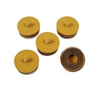 Connect Workshop Consumables 32199 Abracs Quick Lock Bristle Brush 50mm x P80 Yellow 5pc