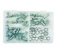 Connect Workshop Consumables 34158 Assorted Brake Hose Banjo Bolts M12 60pc