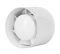 Europlast Ø 100mm Ventilateur tubulaire avec minuteur - Ventilateur à encastrer - Ventilateur tubulaire - Plastique - Blanc