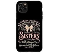 Connected by Heart Sisters Tenue familiale Assortie pour frères et sœurs Coque pour iPhone 11 Pro Max