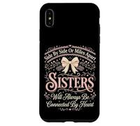 Connected by Heart Sisters Tenue familiale Assortie pour frères et sœurs Coque pour iPhone XS Max