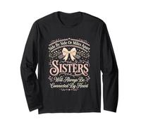 Connected by Heart Sisters Tenue familiale Assortie pour frères et sœurs Manche Longue
