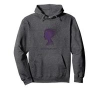 Connecter Les Points : Silhouette de Profil Artistique Sweat à Capuche, Unisexe pour Adultes, Chiné Foncé, S