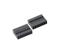 Connecteur 2.54mm 1 2 * 2/3/4/5/6/7/8/9/10/20P, connecteur simple et Double rangée, coque, broche de câble de cavalier(10PCS 2x8PIN)